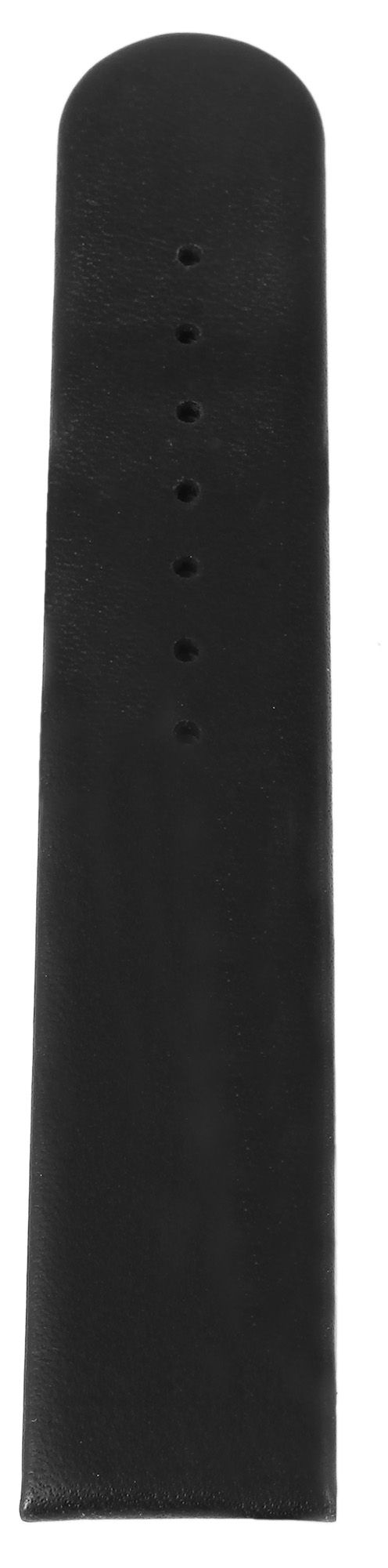 Basic Echtleder Armband in schwarz, glatt, flach, 16 mm