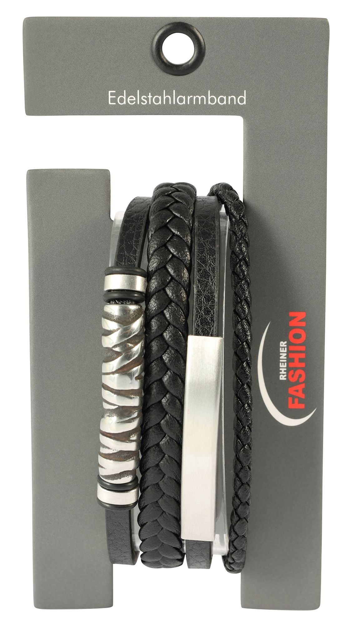 "Nolik" 19 cm, Armband aus Lederimitat mit Gravurplatte, VE-4