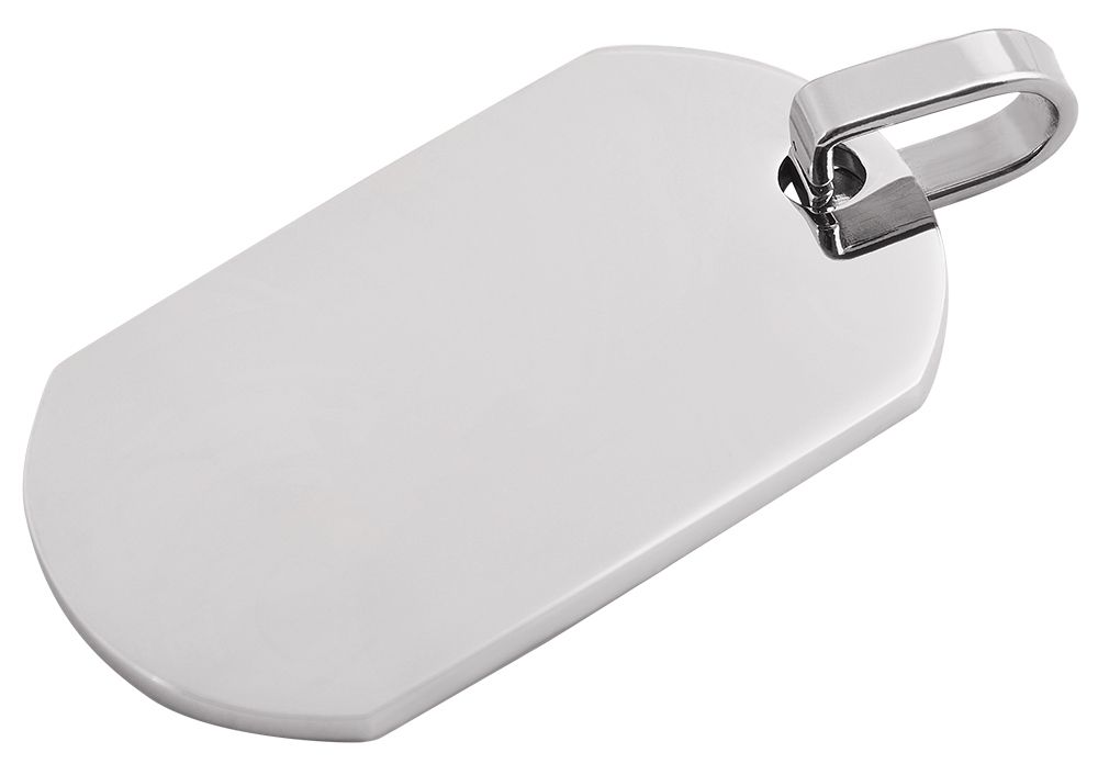 "Ranger" Edelstahl-Gravuranhänger "Dog Tag“, silberfarbig