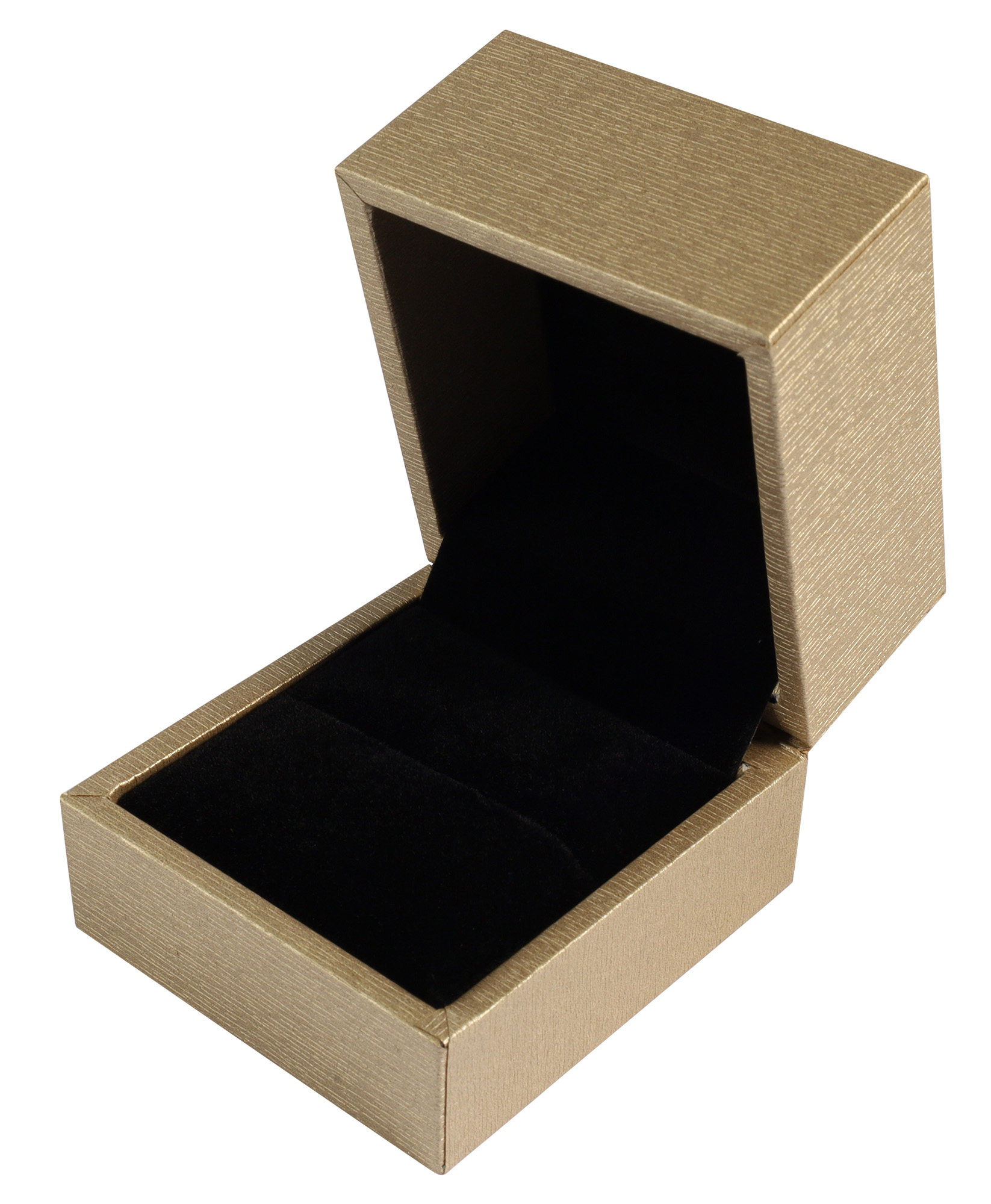 Schmuckboxen in Holzoptik, goldfarben, VE12, 5,8 x 6,2 cm