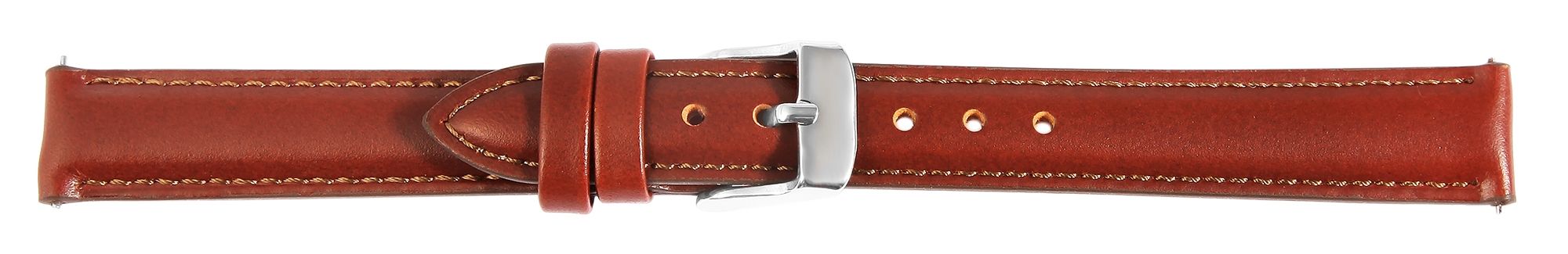 Echtleder Uhrenarmband (Quick-Release), rot-braun, 12 mm