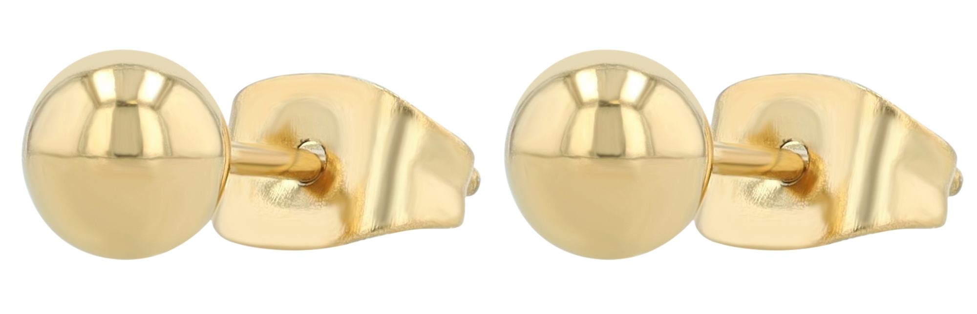 Akzent Ohrstecker "Pip", Edelstahl, Ø 5 mm, goldfarben