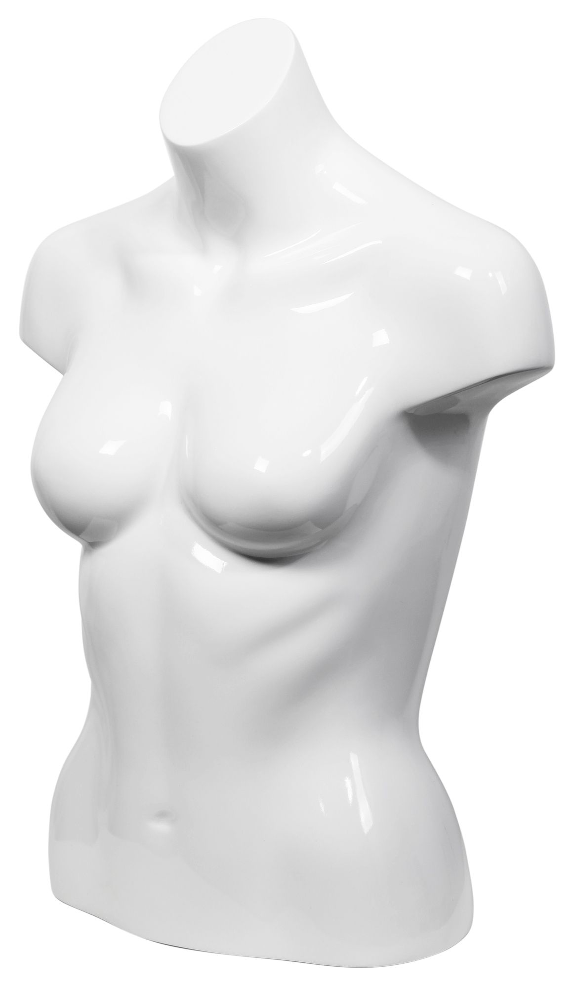 Büste/Torso, weiß, ohne Standfuß, mit Gebrauchsspuren, 20 cm x 40 cm x 60 cm