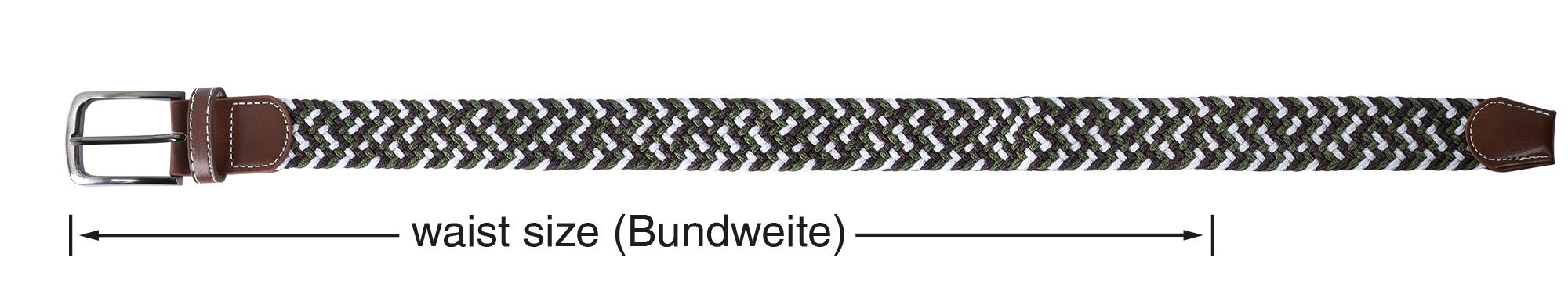 Flechtürtel aus Textil, Gr 100 cm (S)