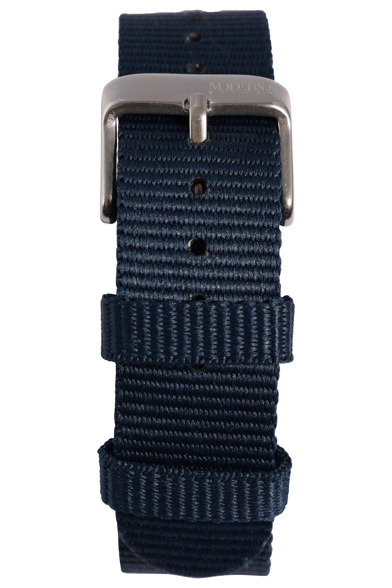 Moderno Milano - Nylon-NATO-Band, 18 mm (blau)