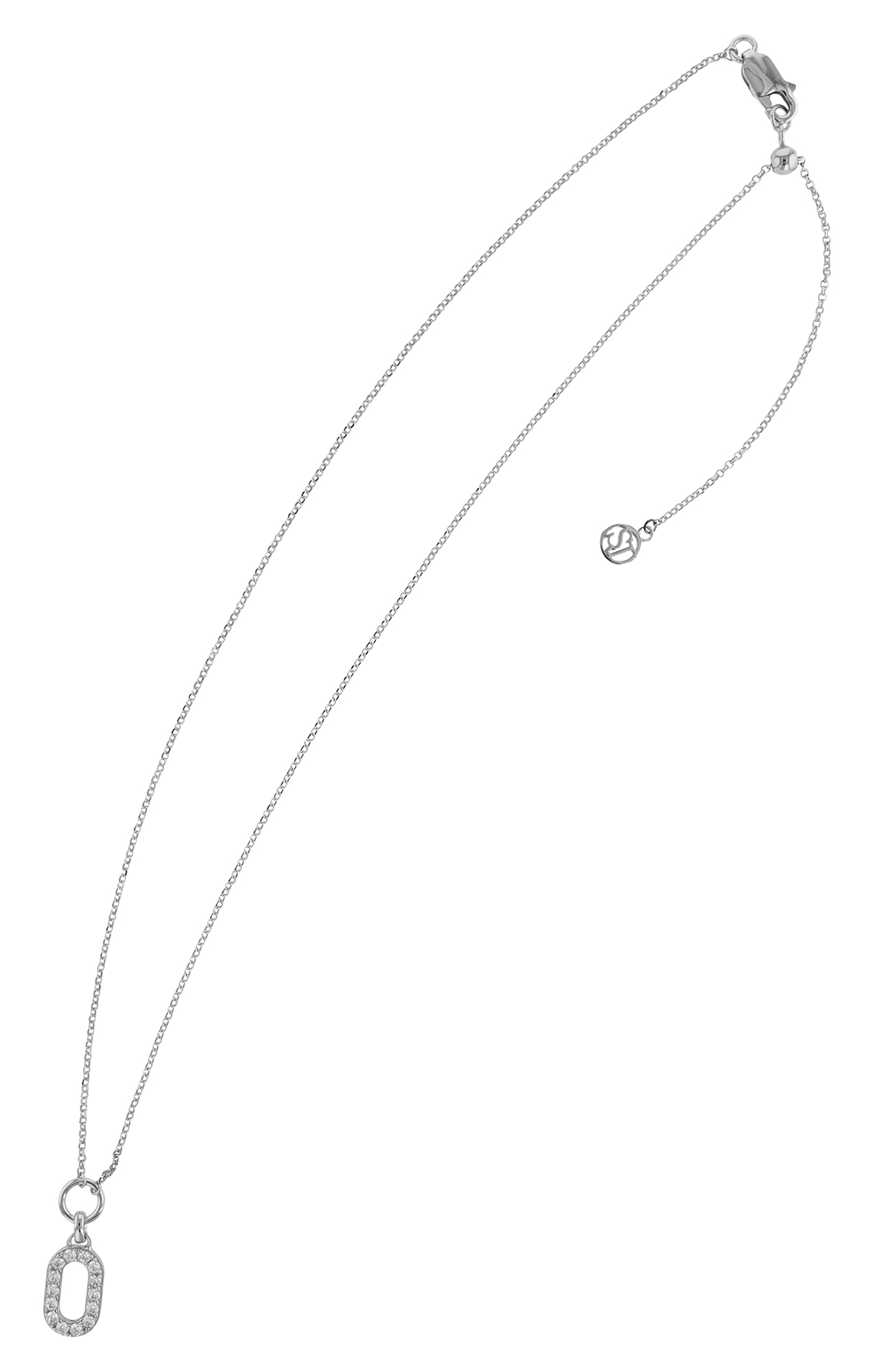 Sif Jakobs Jewellery 925/- Echt Silber Kette mit Anhänger "Capizzi Piccolo" rhodiniert, 45 cm (kürzbar)