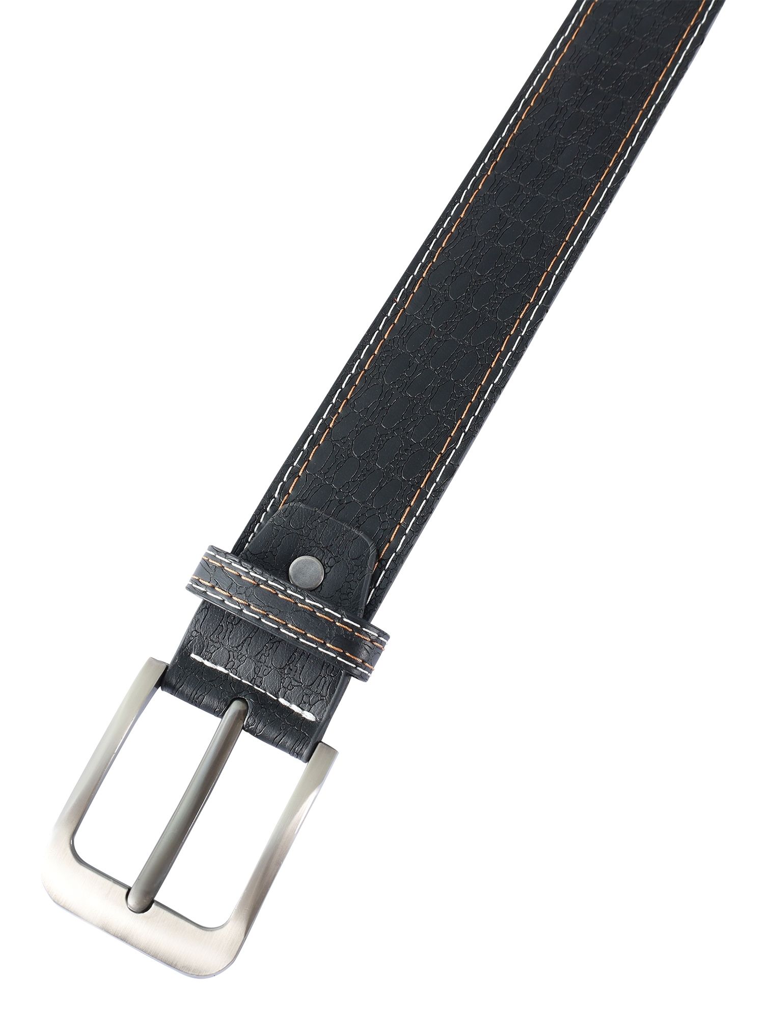 Gürtel aus Oberseite Lederimitat und Unterseite Echt Leder, VE 12, 1x Gr. 90 cm, 3x Gr. 100 cm, 4x 110 cm, 4x 120 cm, schwarz