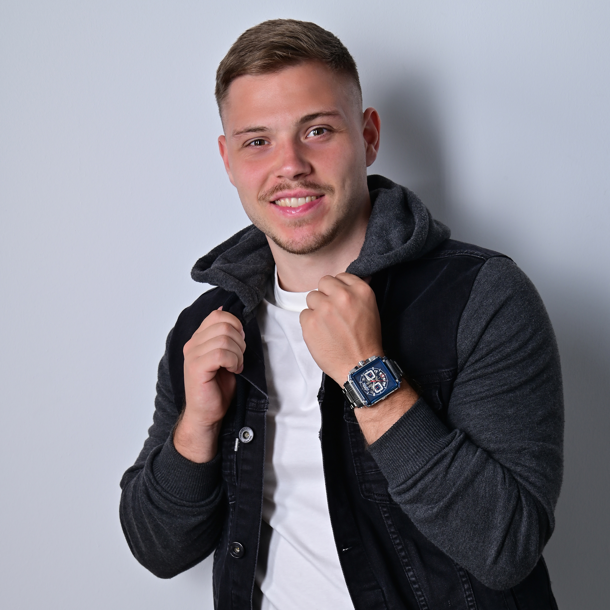 Raptor Limited Herrenuhr "Oscar" mit Edelstahlarmband