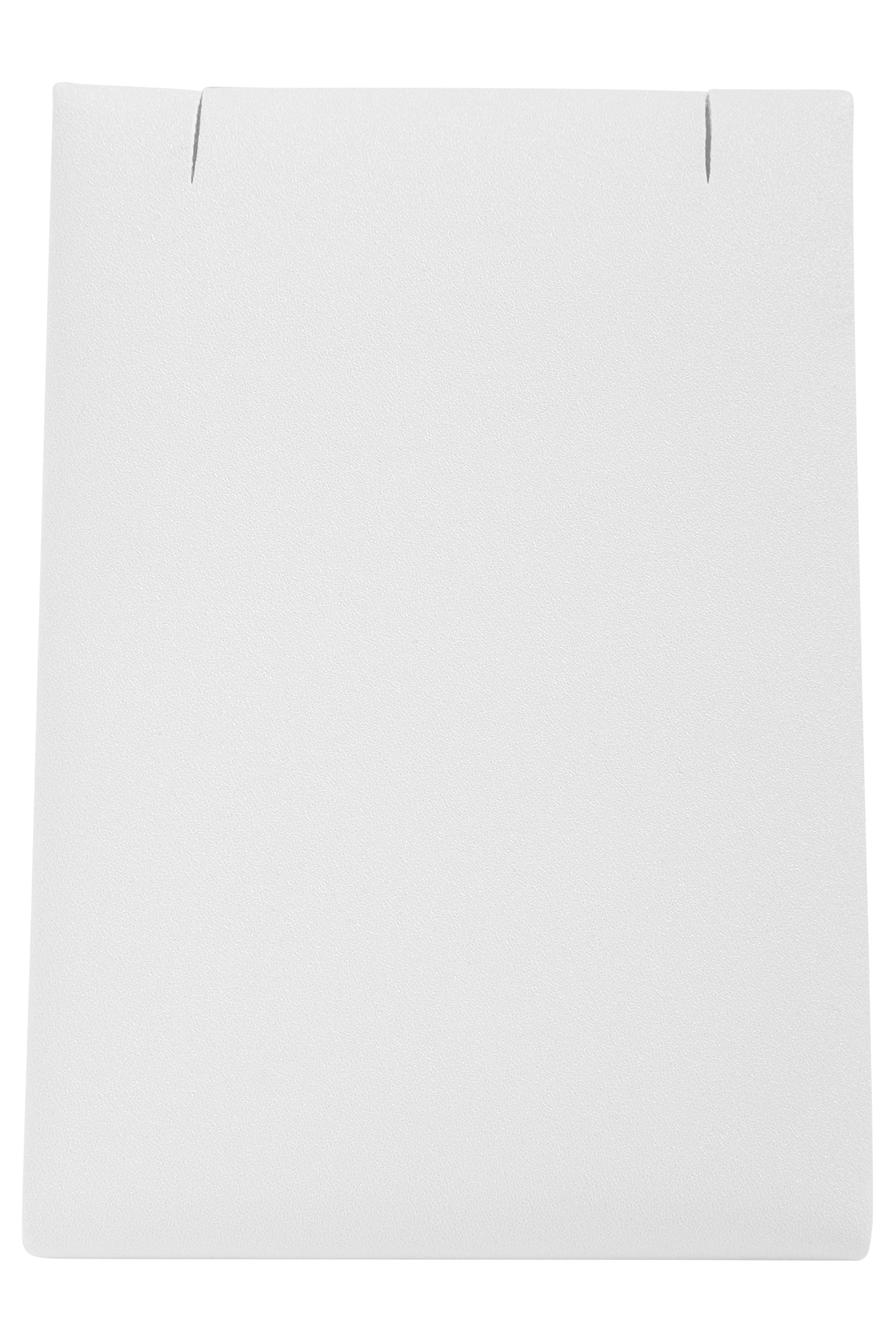 Aufsteller für Ketten (Dekoserie Soft), PU-bezogen, 8,5 cm, weiß
