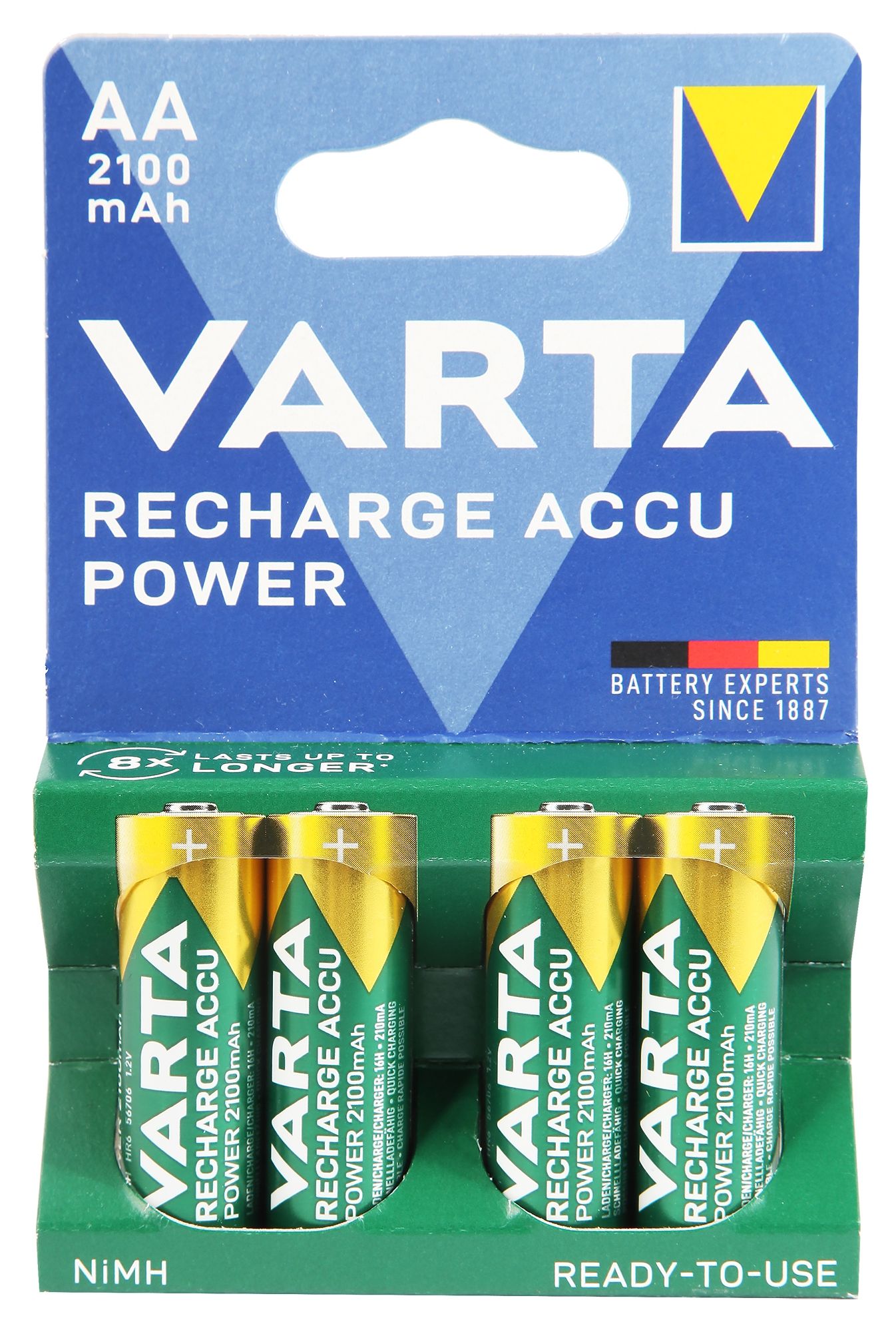 VARTA Professional ACCU AA,  4er Blister, 2100 mAh