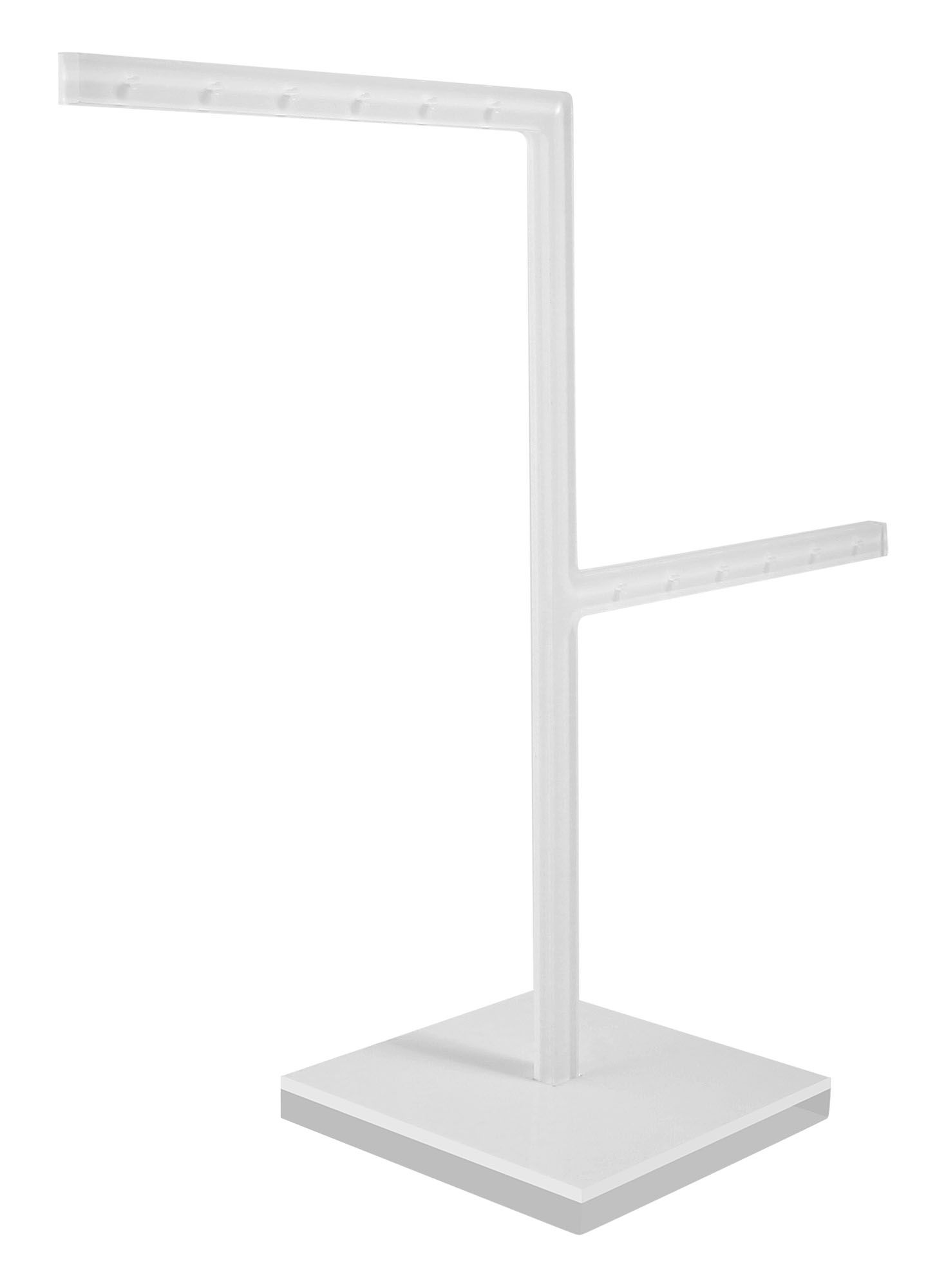 Acryl Aufsteller für 6 Paar Ohrringe(Dekoserie Glossy), weiß