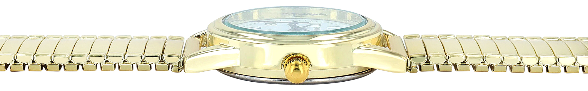 Excellanc Damenuhr mit Edelstahlzugarmband, Ø 26 mm, goldfarben/ weiß