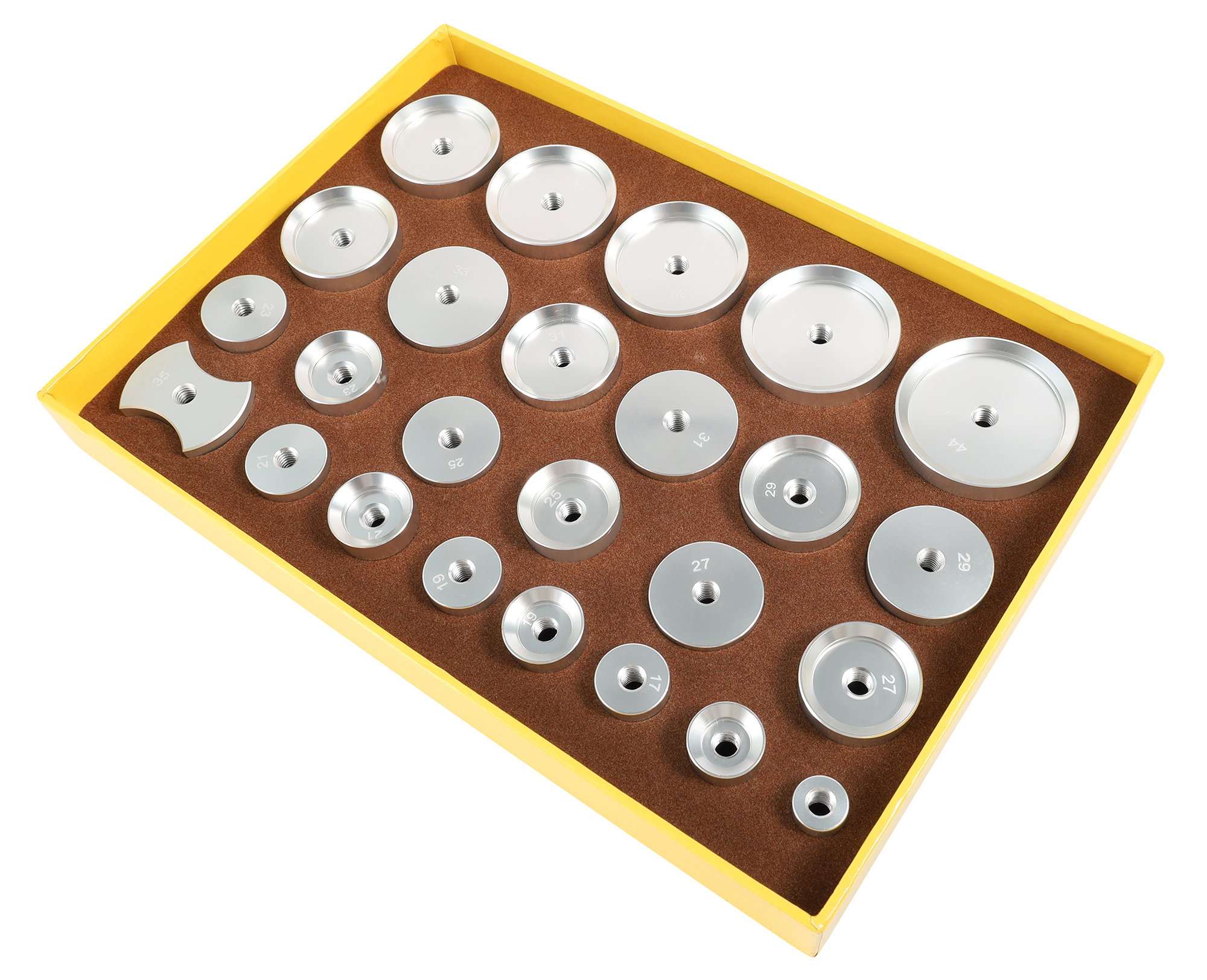 25-teiliges Aluminium-Druckstückset für Gehäuseschließer
