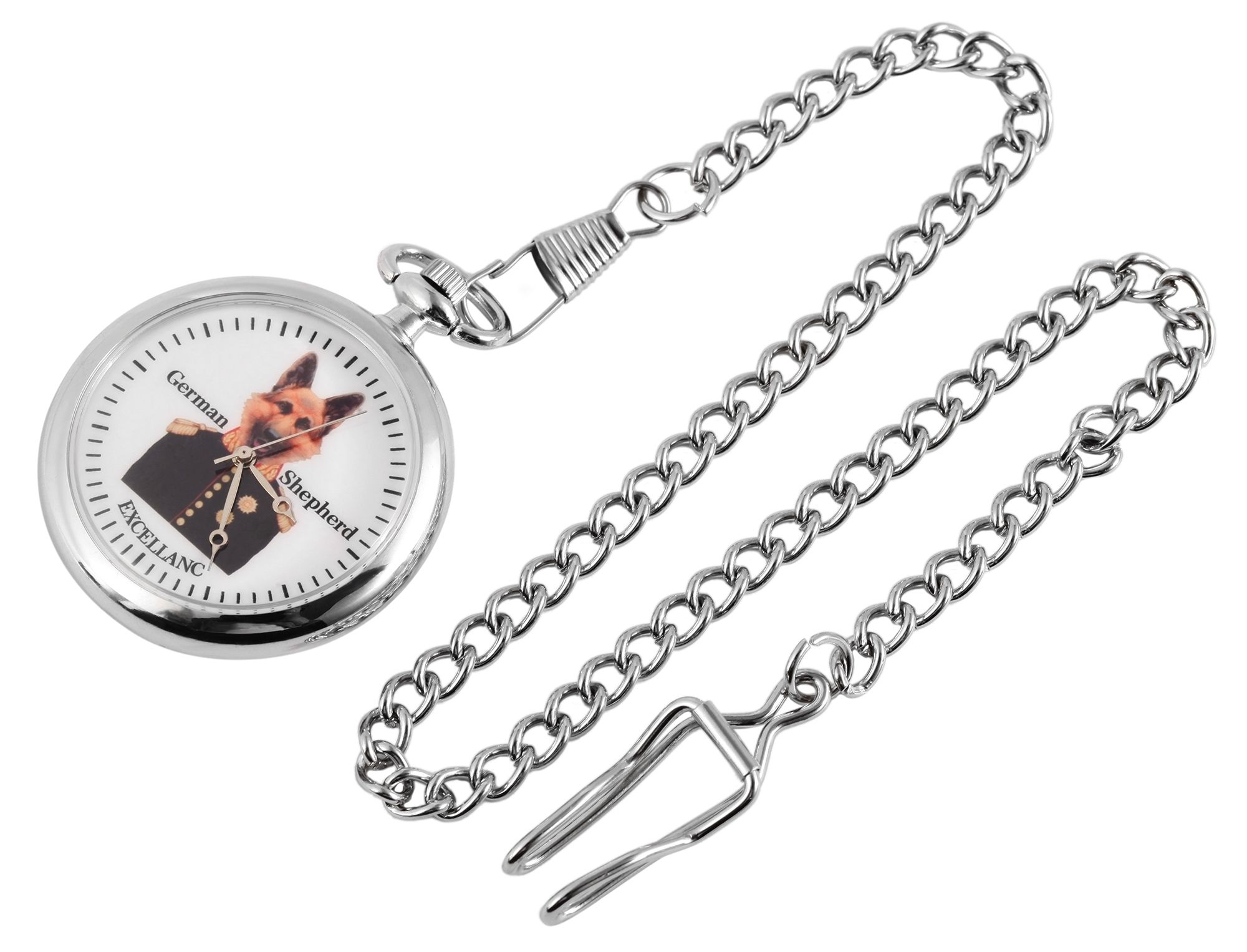 Excellanc Taschenuhr mit Motivzifferblatt GERMAN SHERPHERD