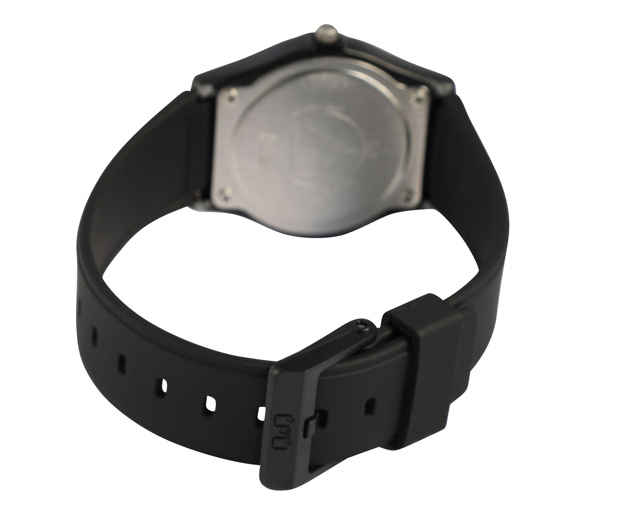 Q&Q Herrenuhr mit Silikonarmband, 10 ATM, indisch-arabische Ziffern