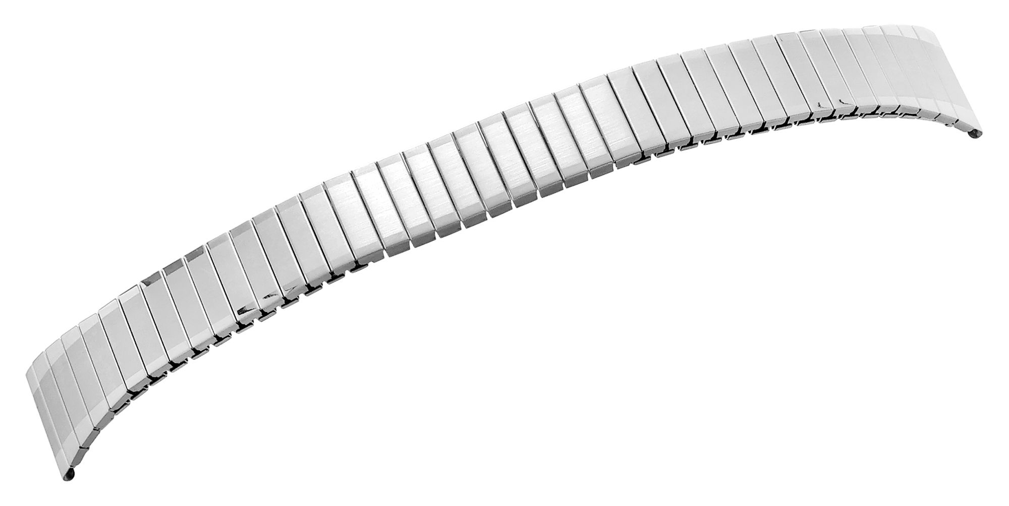 Edelstahl Zugarmband, silberfarben, 16 mm