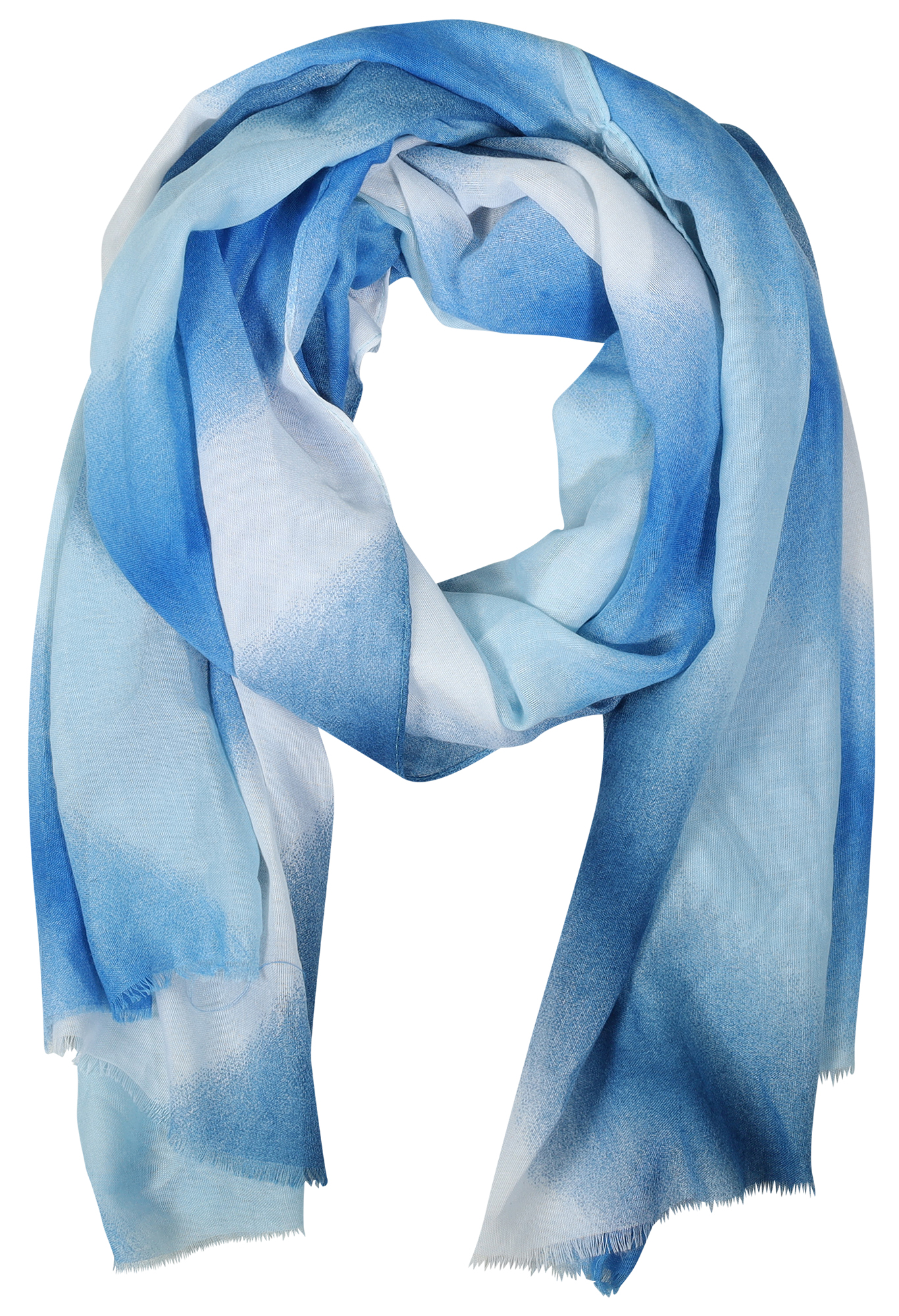 Schalpaket , blau/weiß, 80 x 180 cm, 100% Viskose, VE 4