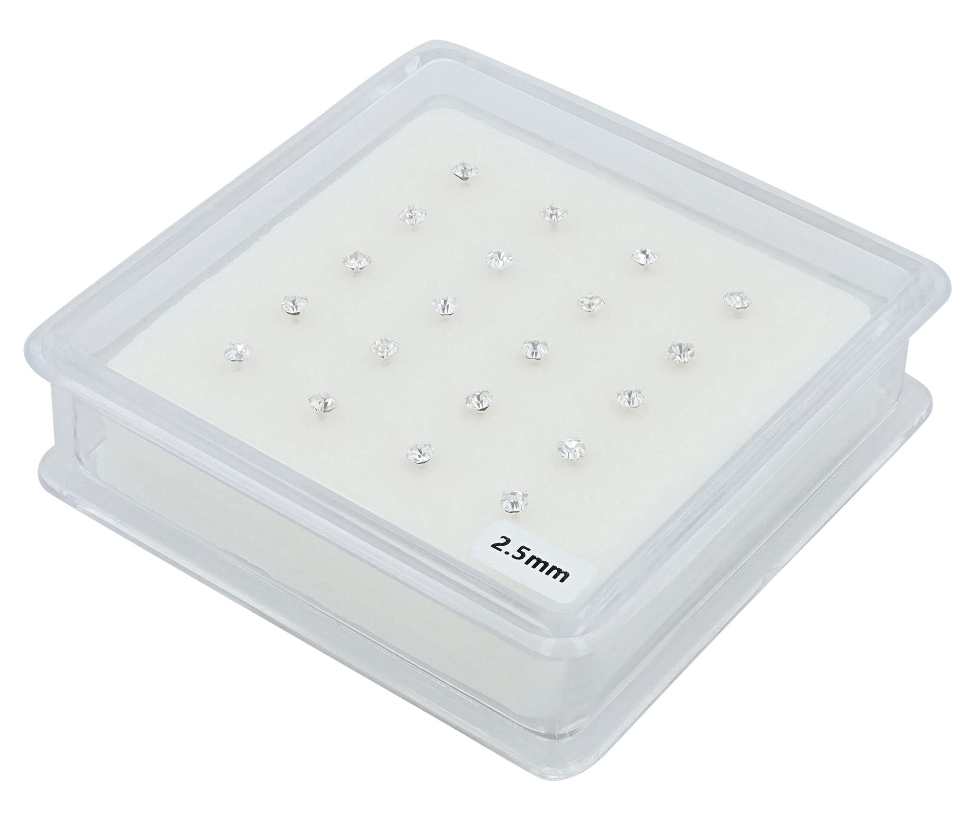 "Volkhild" I-förmiger Nasenstecker/ Nasenpiercing , 925/- Echt Silber, rhodiniert, VE-20 Stück