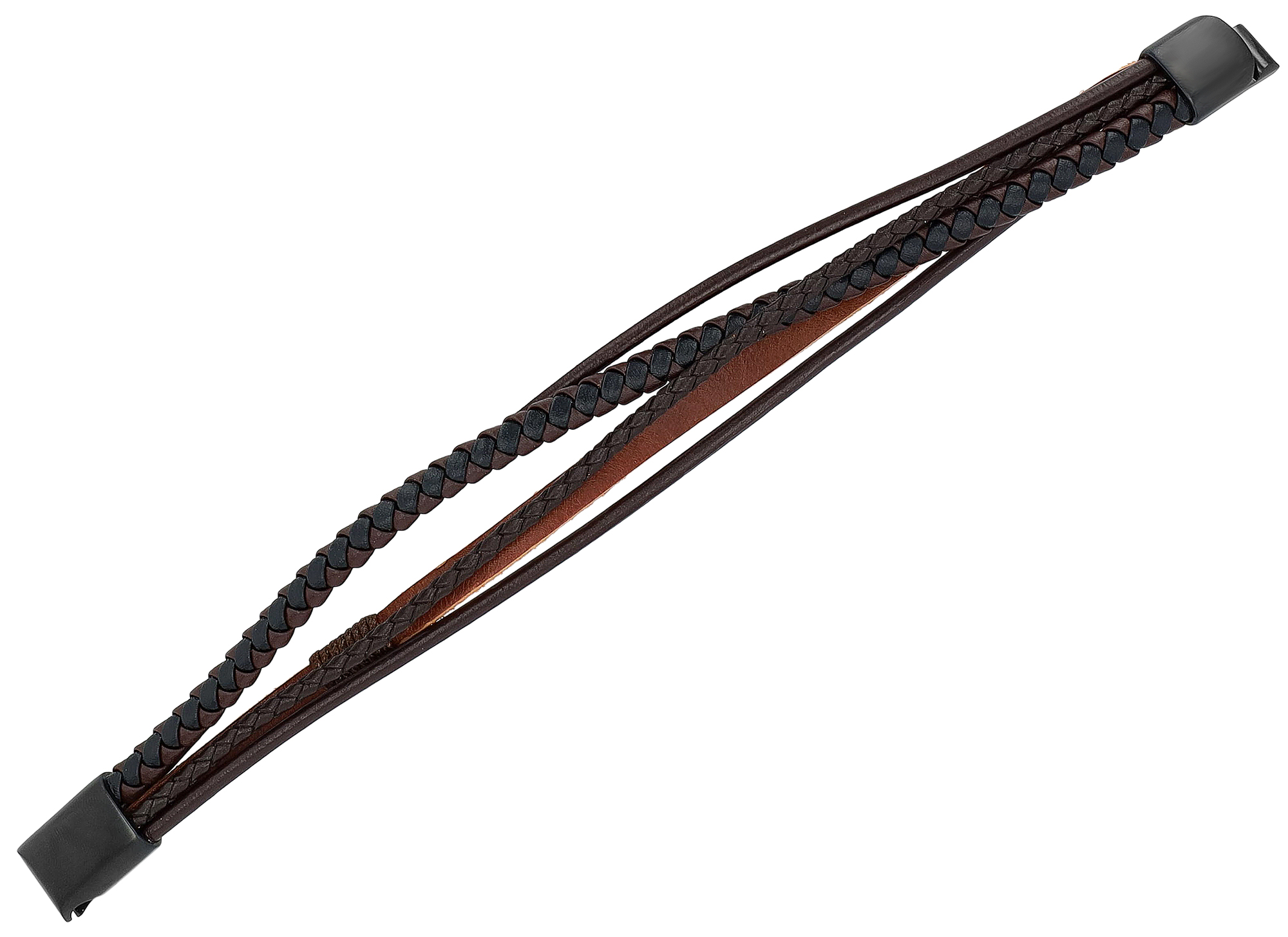 "Abbe" Echtlederarmband 22 cm, Magnetschließe, braun