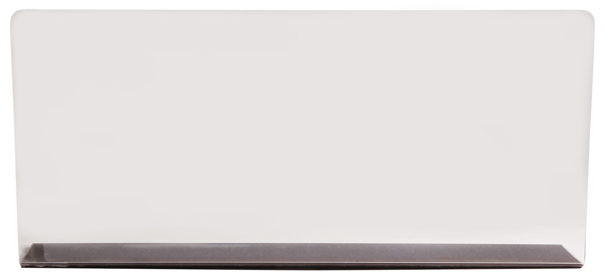 Schild, transparent, 34 cm x 15 cm x 2 cm