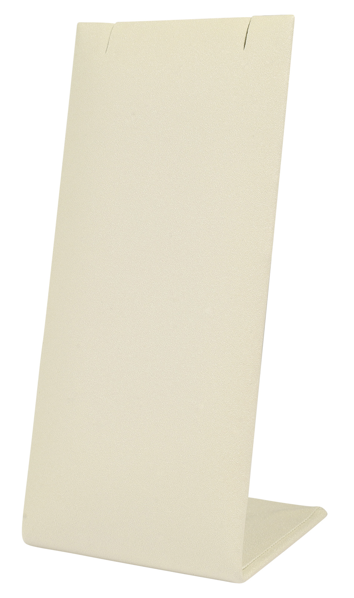 Aufsteller für Ketten (Dekoserie Soft), PU-bezogen, 10 cm, weiß
