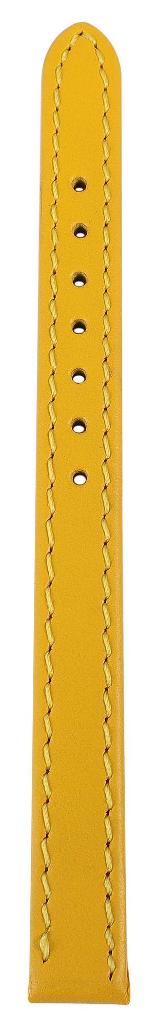 Echtleder-Uhrenarmband "super-soft", gelb, Naht, 10 mm