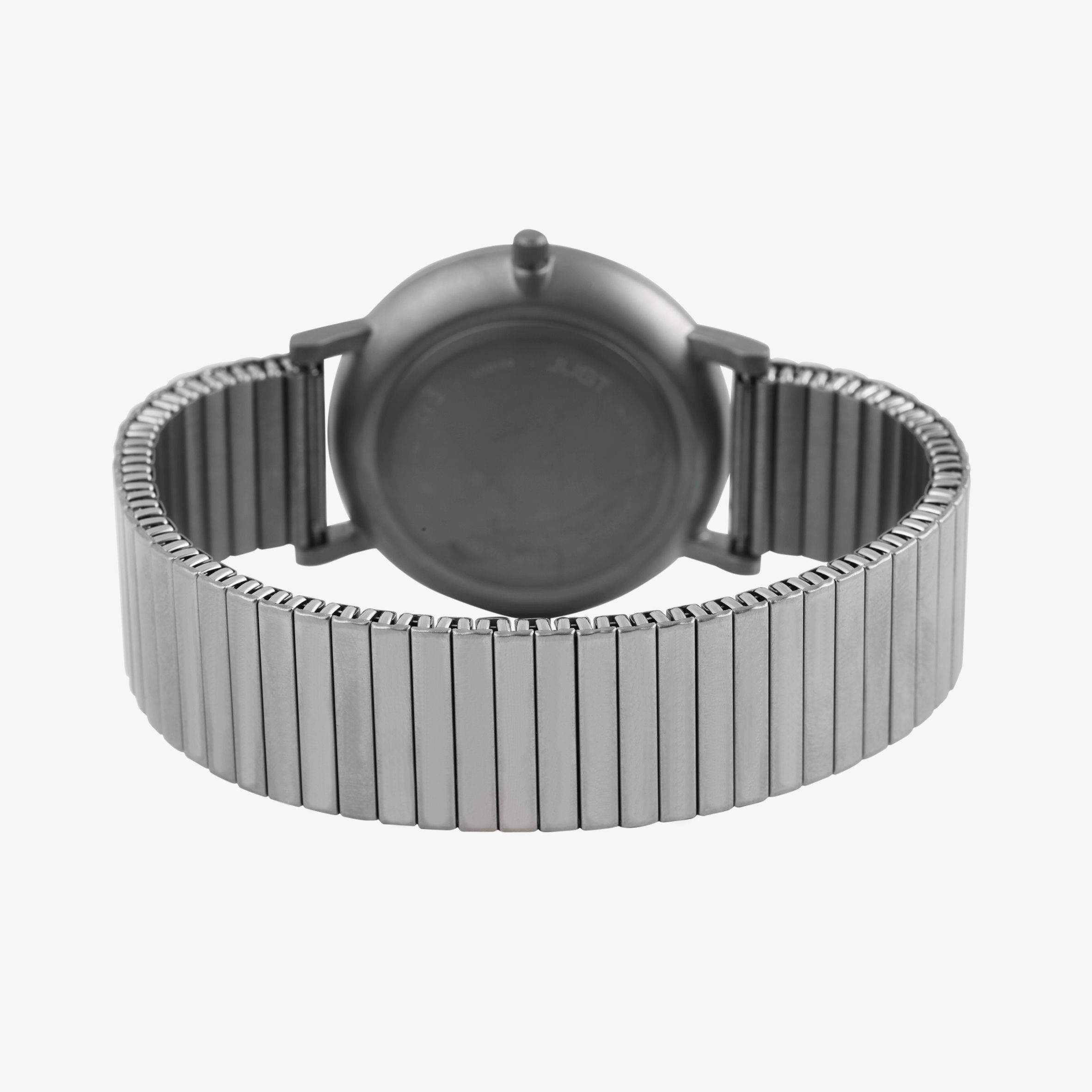 Just Herrenuhr mit Zugarmband, Titan, 5 ATM, weißes ZB