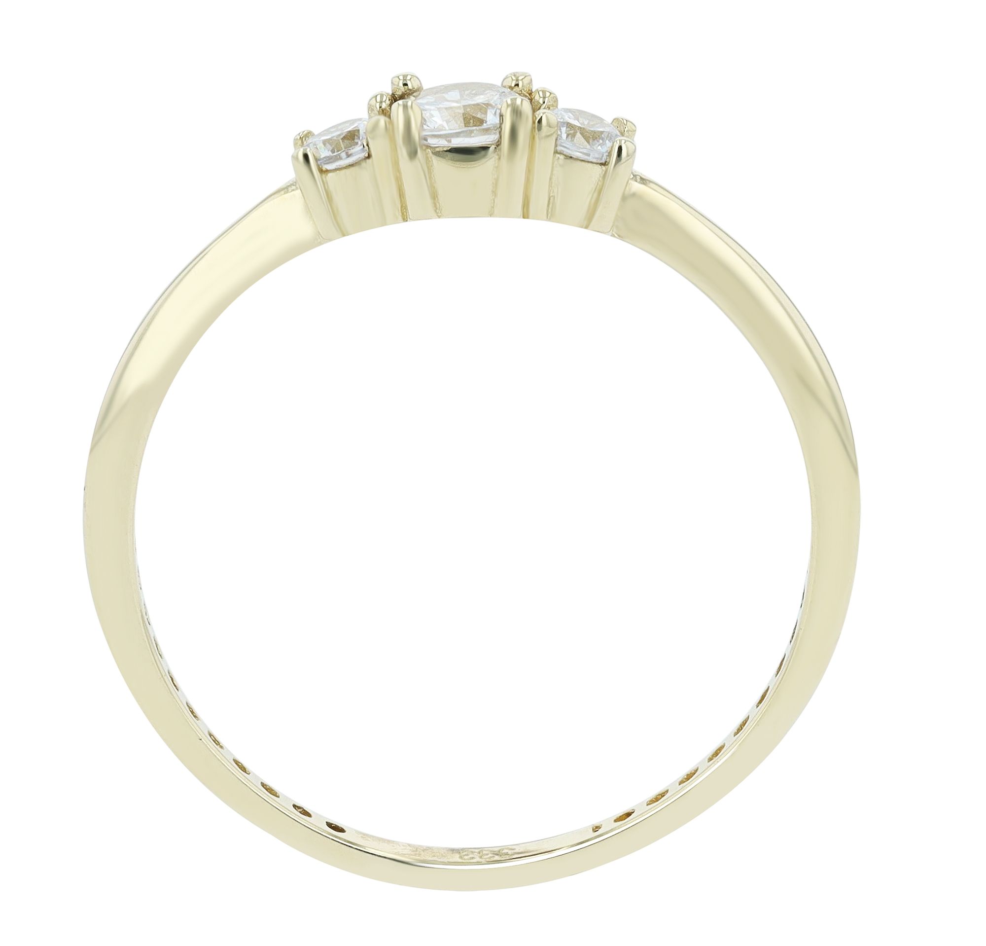 333/- Gold Ring "Linnett", 8 Karat, Gelbgold, Gr. 52