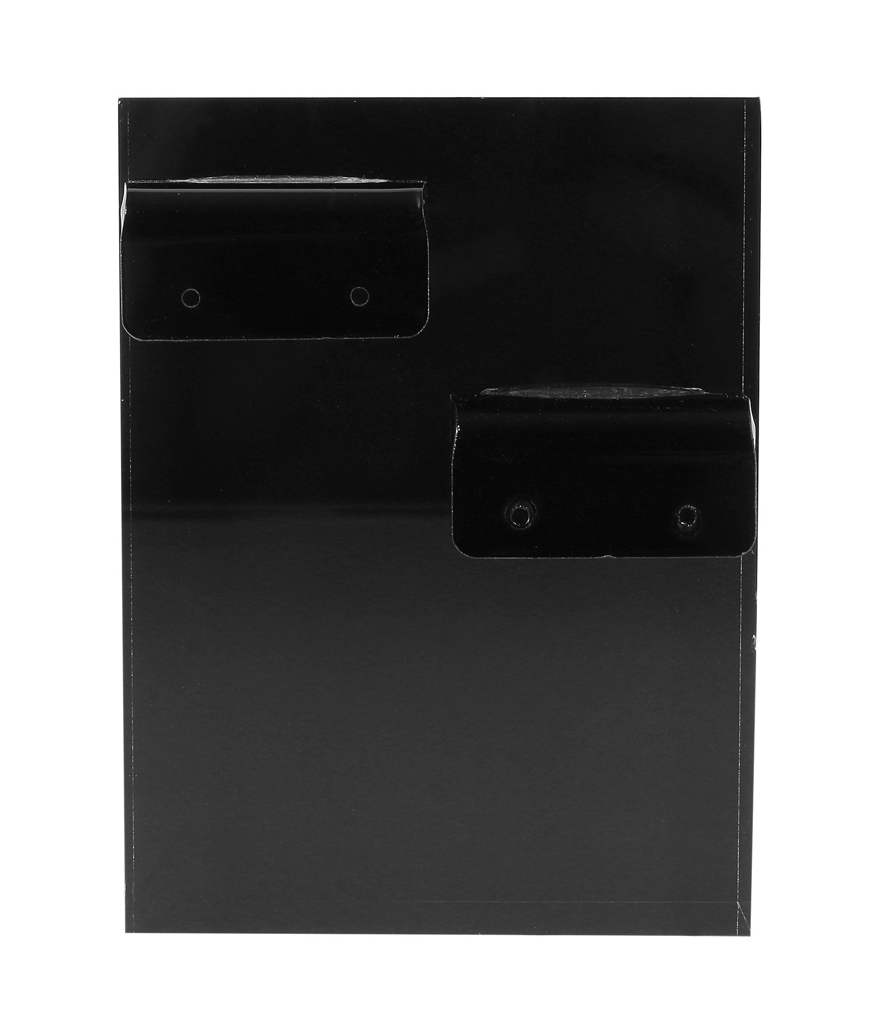 Schmuckdisplay mit Winkeln, Acryl, glänzend, 10 x 7,5 x 2,5 cm, schwarz