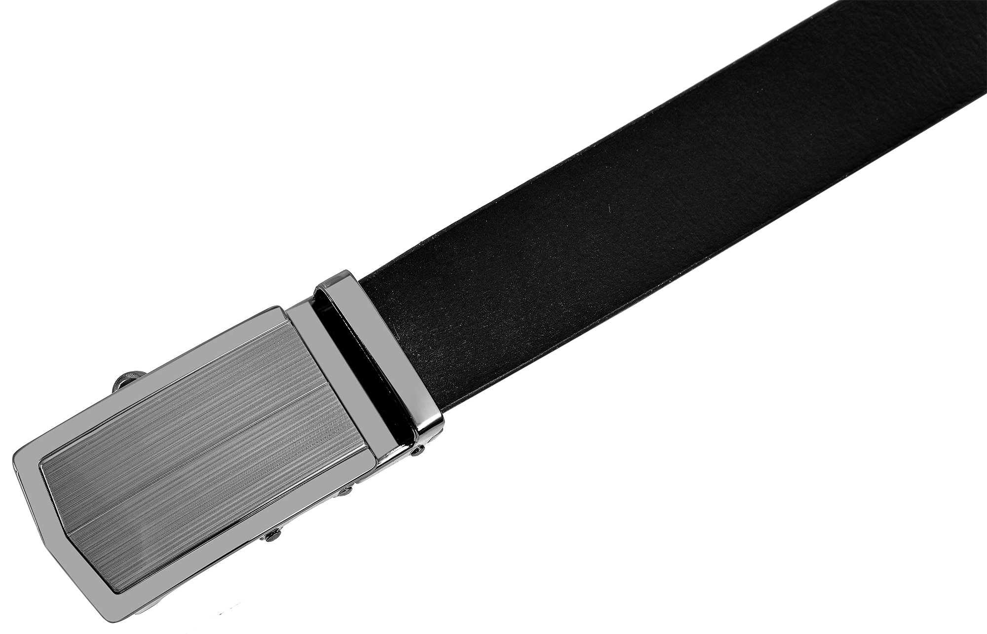Leonardo Verrelli Echtleder Automatik-Gürtel, max. 120 cm/ 35 mm, schwarz - kürzbar