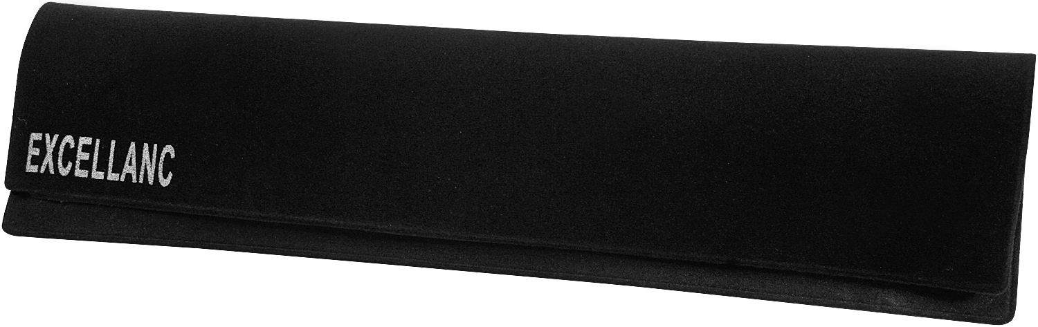 Excellanc Uhrenverpackung, Samt, schwarz, mit Logo, VE 50, 24 cm x 6 cm