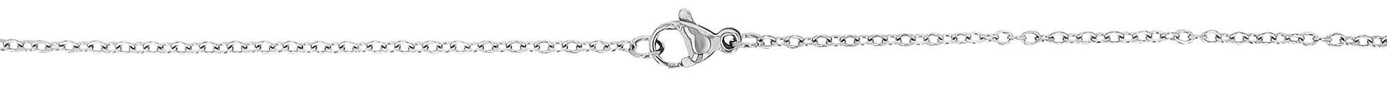 "Hamsa - Hand der Fatima" Edelstahkette mit Anhänger, 45 cm, silberfarben