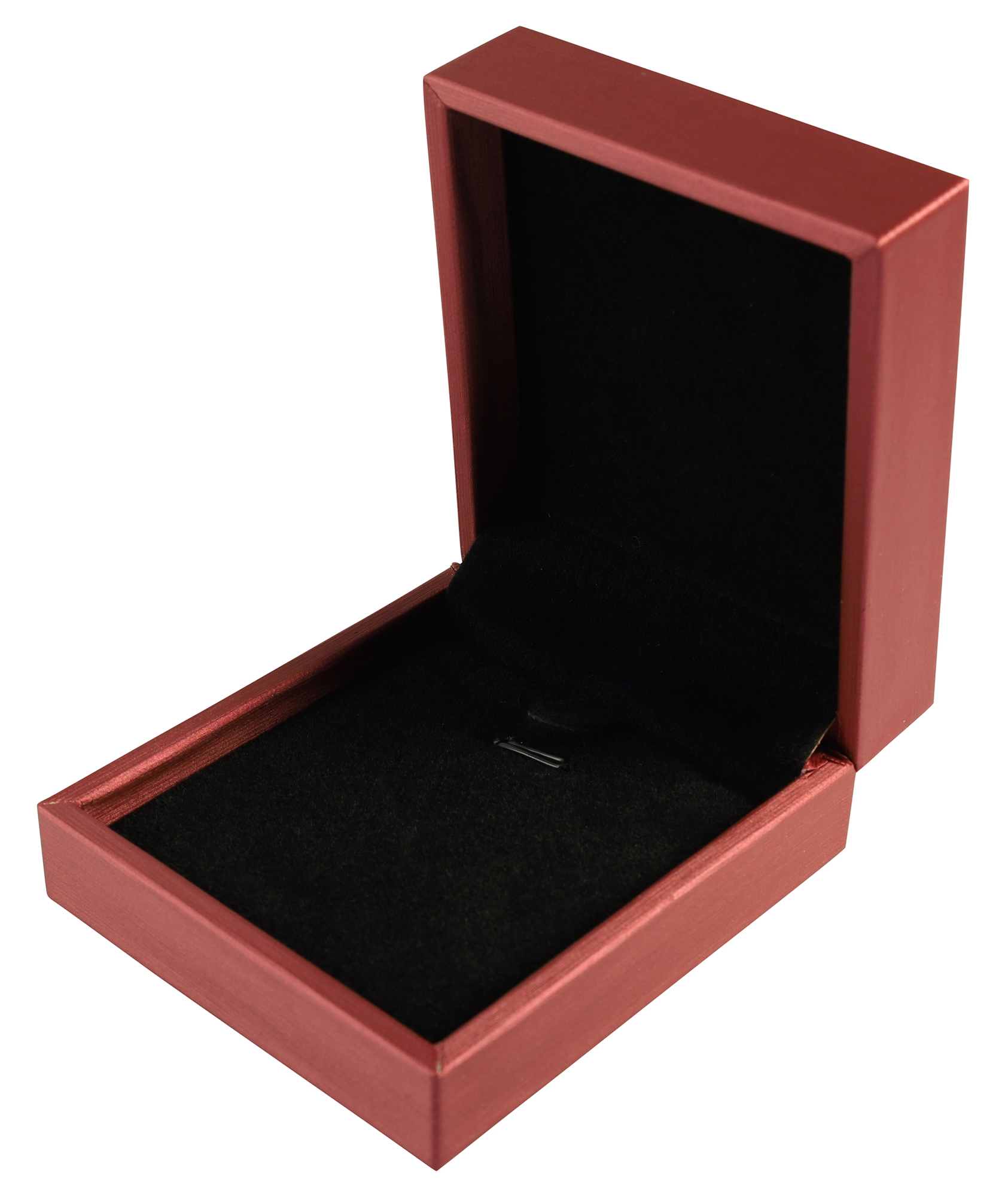 Schmuckbox (Kette) 7,4 x 8,4 cm, Kunststoff, rot, VE10