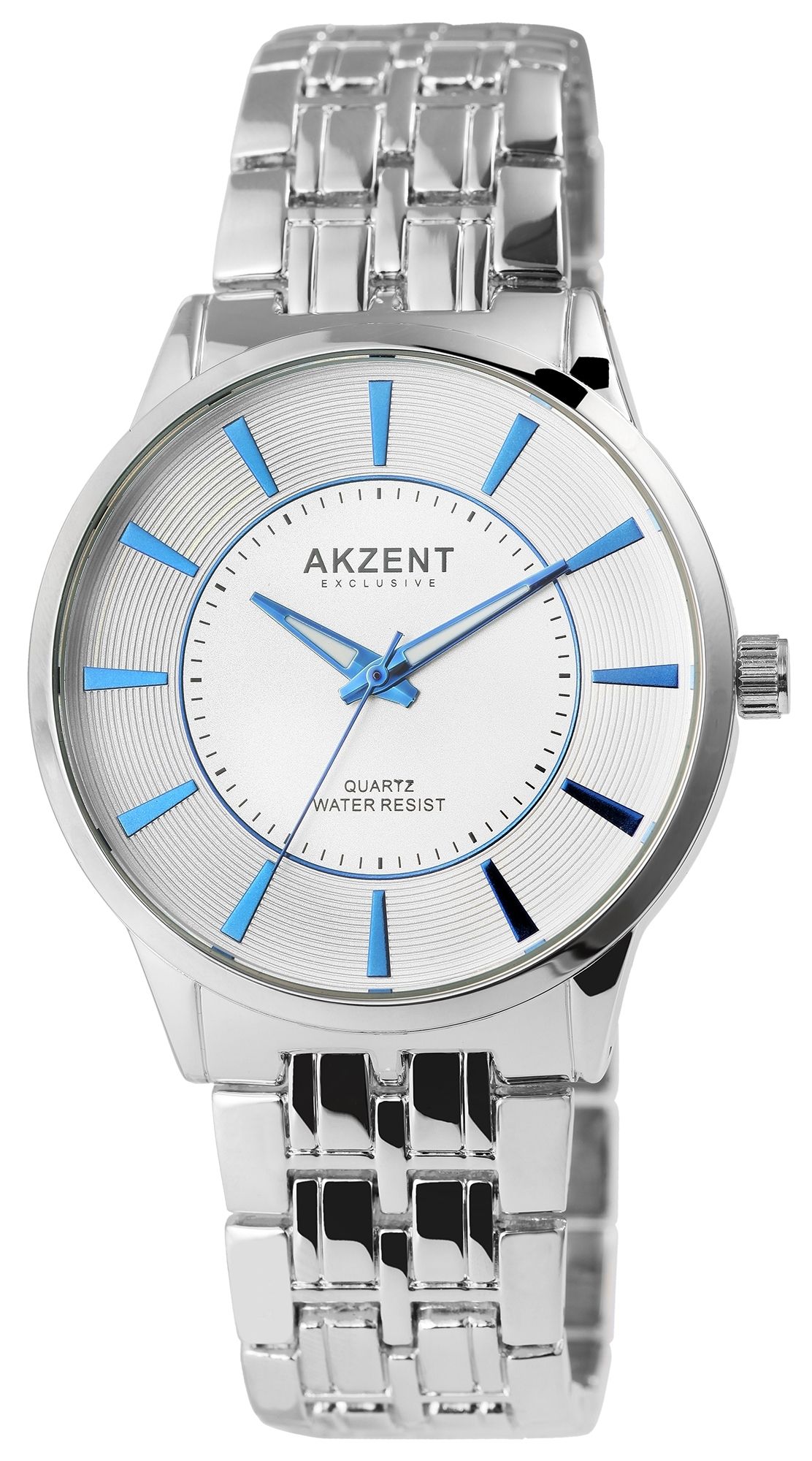 Akzent Exclusive Herrenarmbanduhr mit Metallband