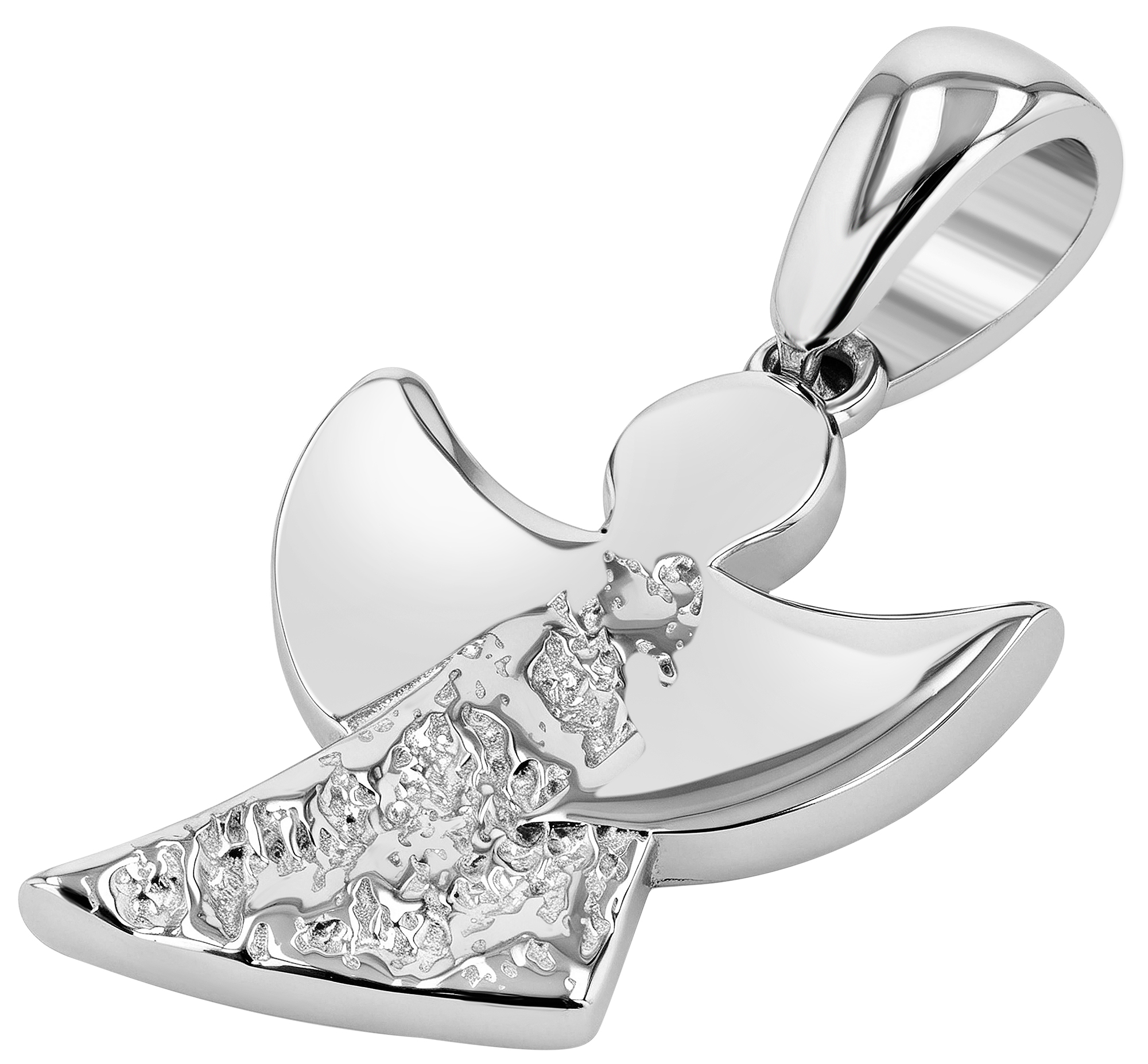 Schutzengel "Lucie" 925/- Echt Silber Anhänger - Engel/ Infinity, Zirkonia, rhodiniert