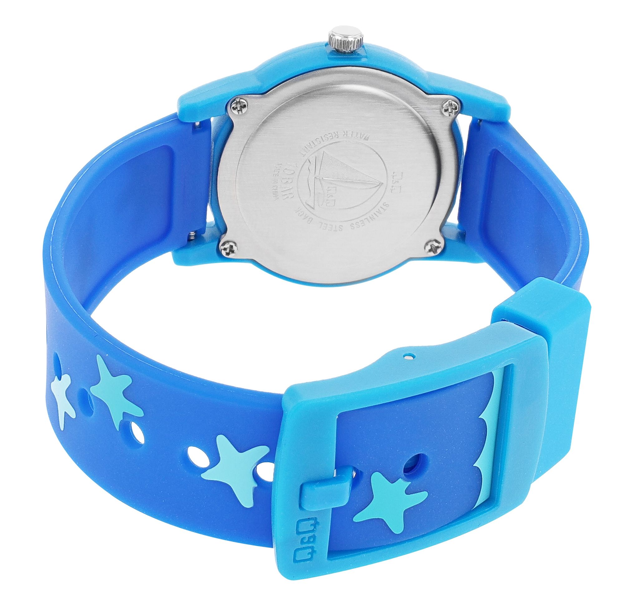 Q&Q Kinderuhr "Was/ Seestern", Band aus Resin, 10 ATM